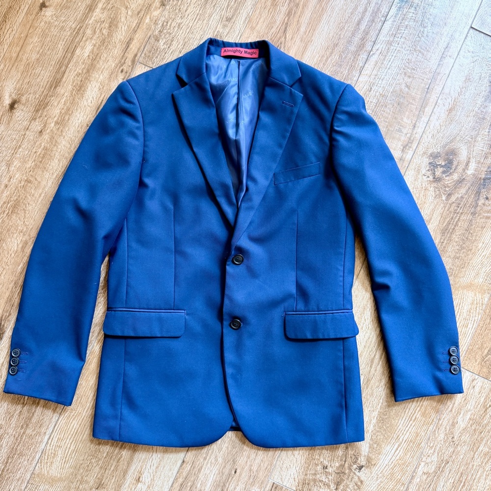 Stylish Kids Blue 4 Piece Suit size 16, WORN ONCE!